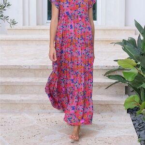 NATURAL LIFE Vibrant Floral Maxi Dress